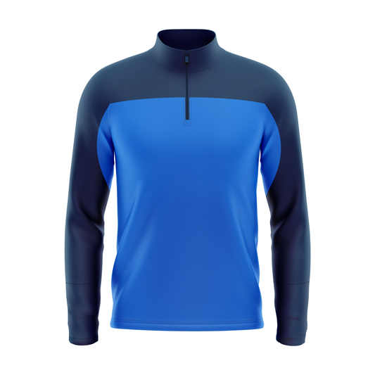 Markka CORE Performance Tech Knit Quarter Zip Navy / Azure