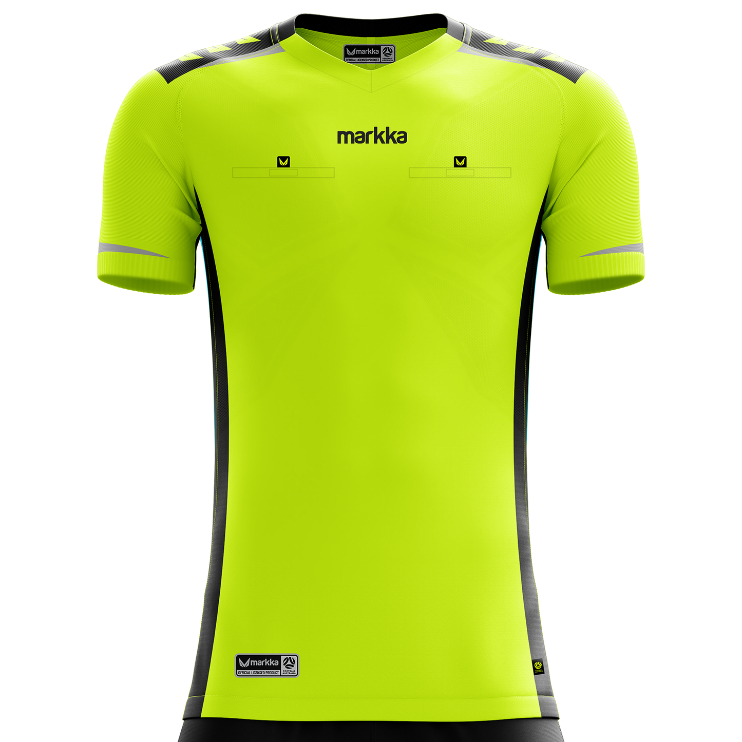 Markka Bosko Referee Jersey Short Sleeve Fluro Yellow