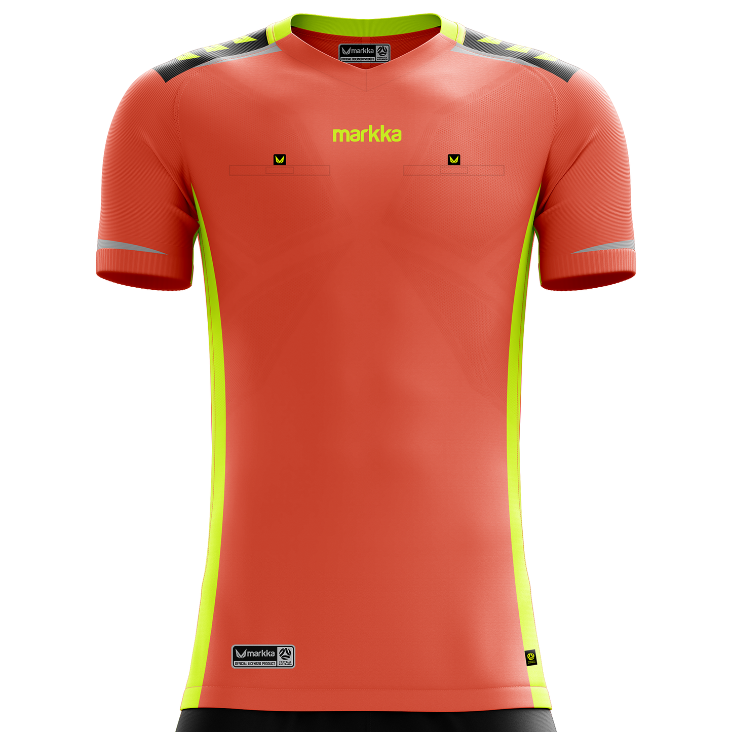 Markka Bosko Referee Jersey Short Sleeve Fluro Coral