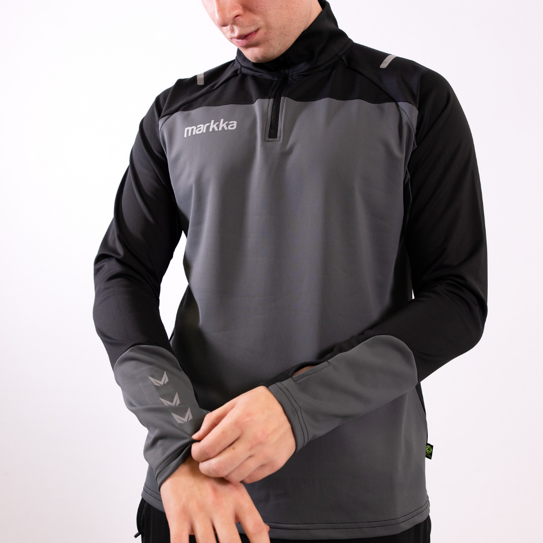 Markka Breeze Stretch Knit Mid-Layer Black / Grey