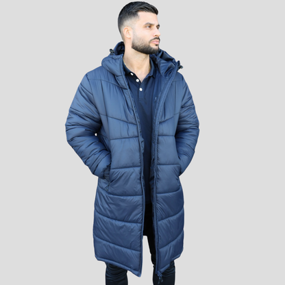 Markka  Everest Long Puffer Jacket Navy