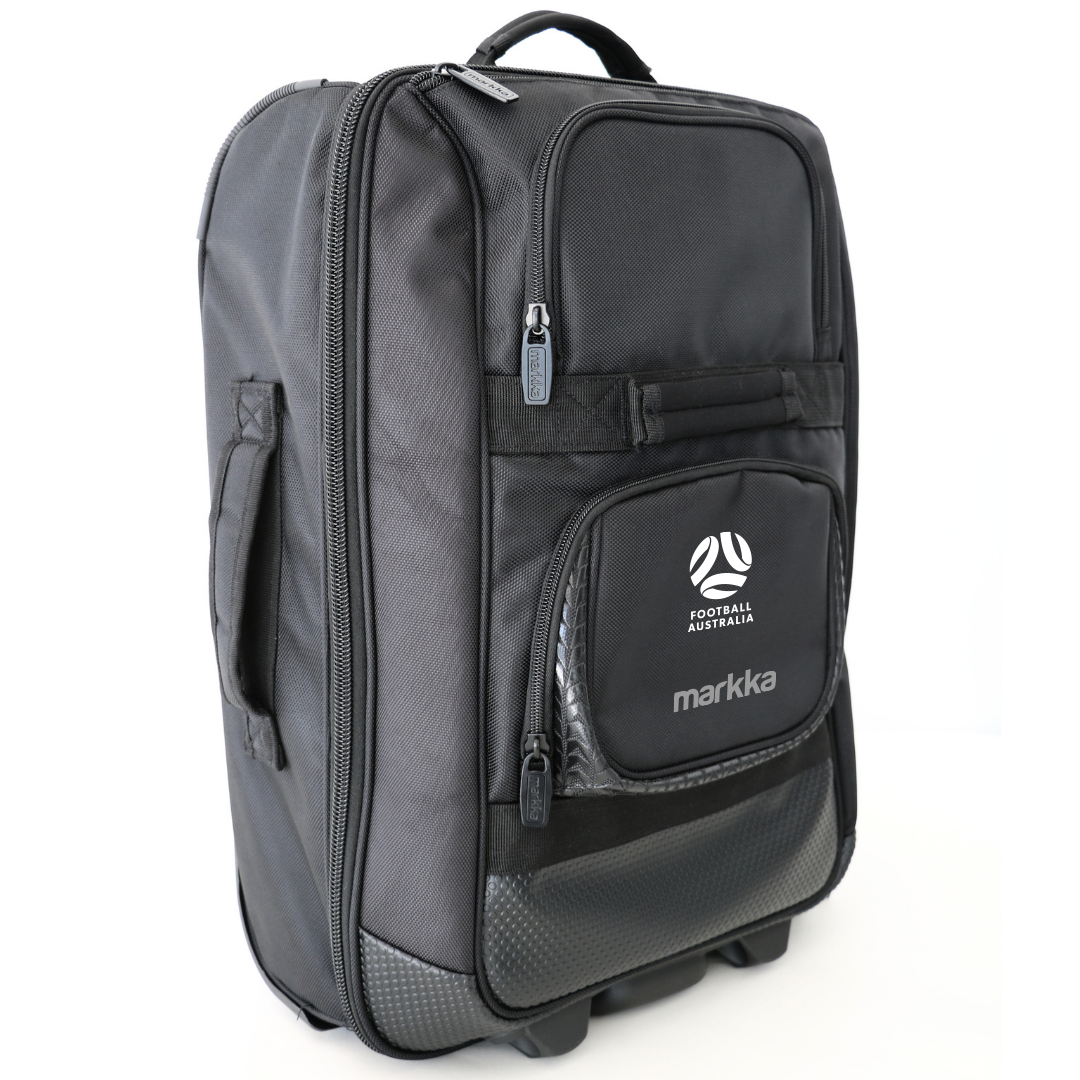 Football Australia Rota Wheeled Bag Black