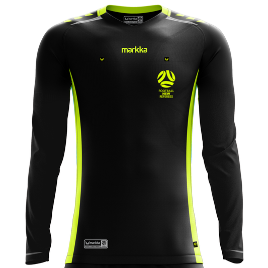 FNSW Referees Branch Bosko Referee Jersey Long Sleeve Black
