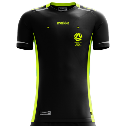 FNSW Referees Branch Bosko Referee Kit Short Sleeve Black