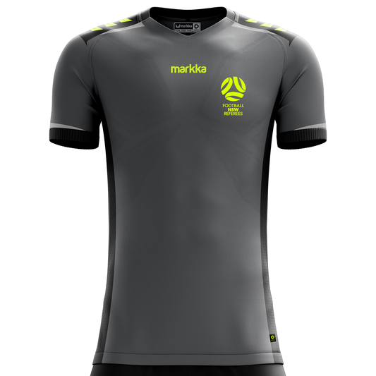 FNSW Referees Branch Hugo Training Jersey Short Sleeve Grey