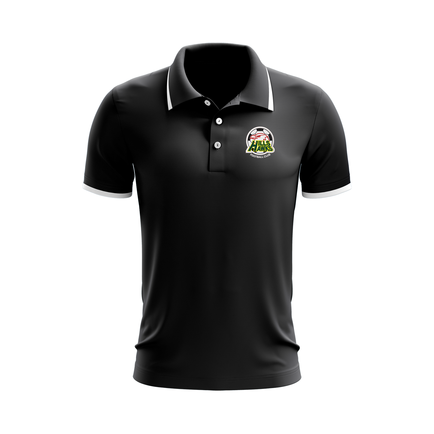 Hills Hawks FC Dacca Polo Black / White