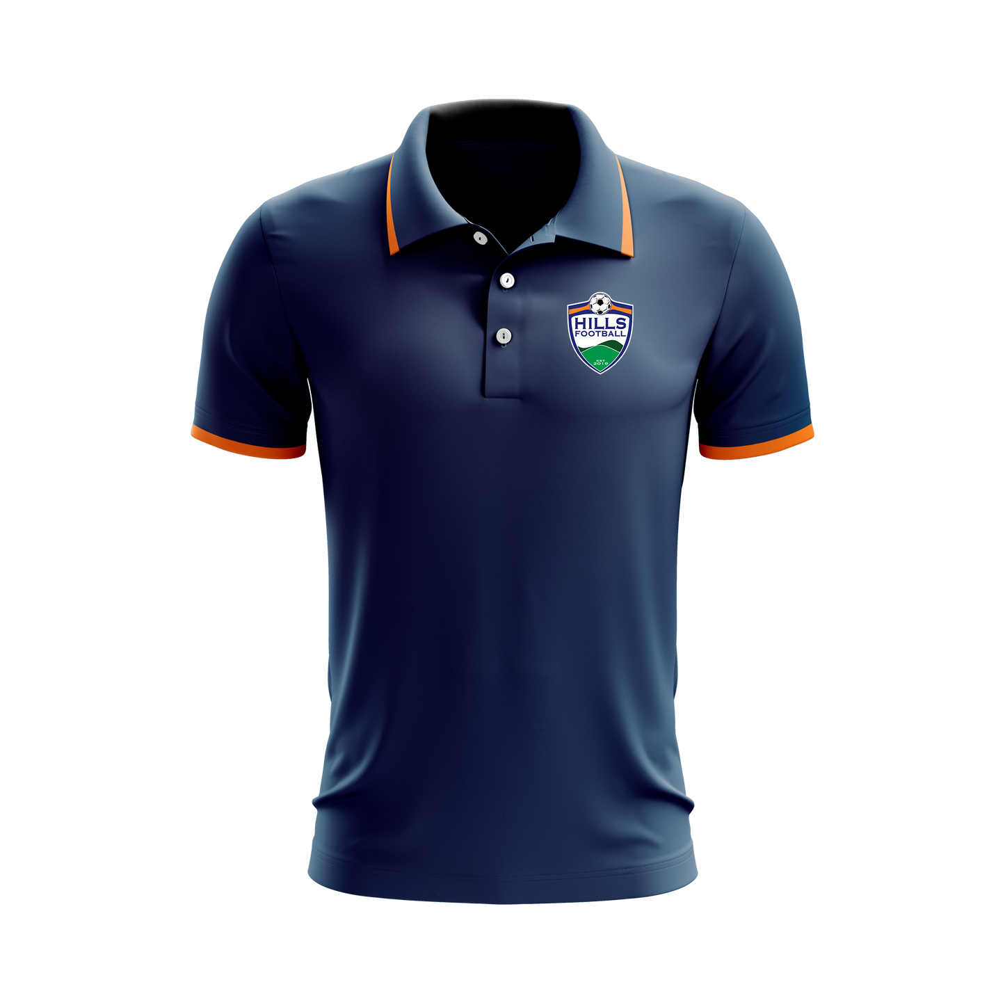 Hills Football Womens Dacca Polo Navy / Orange