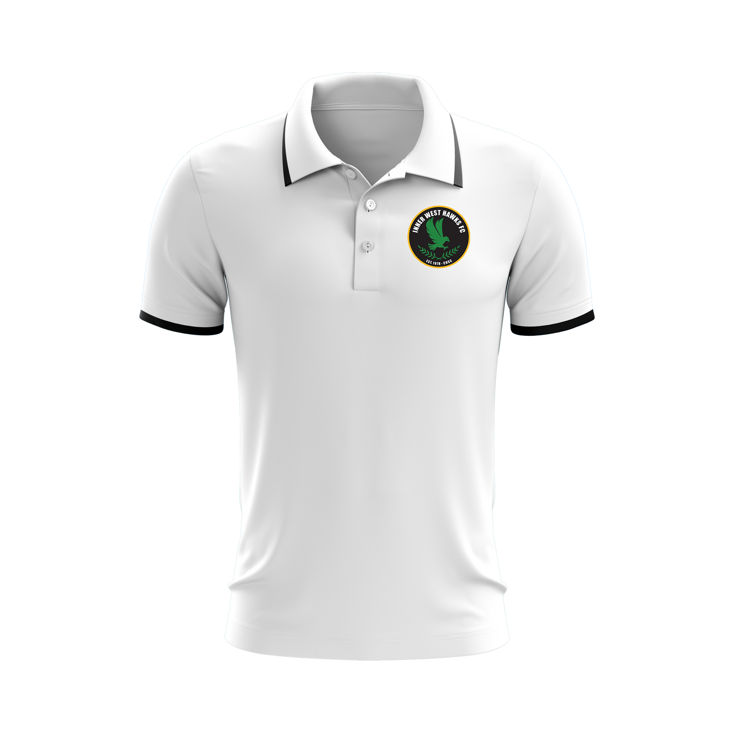 Inner West Hawks Dacca Polo White / Black