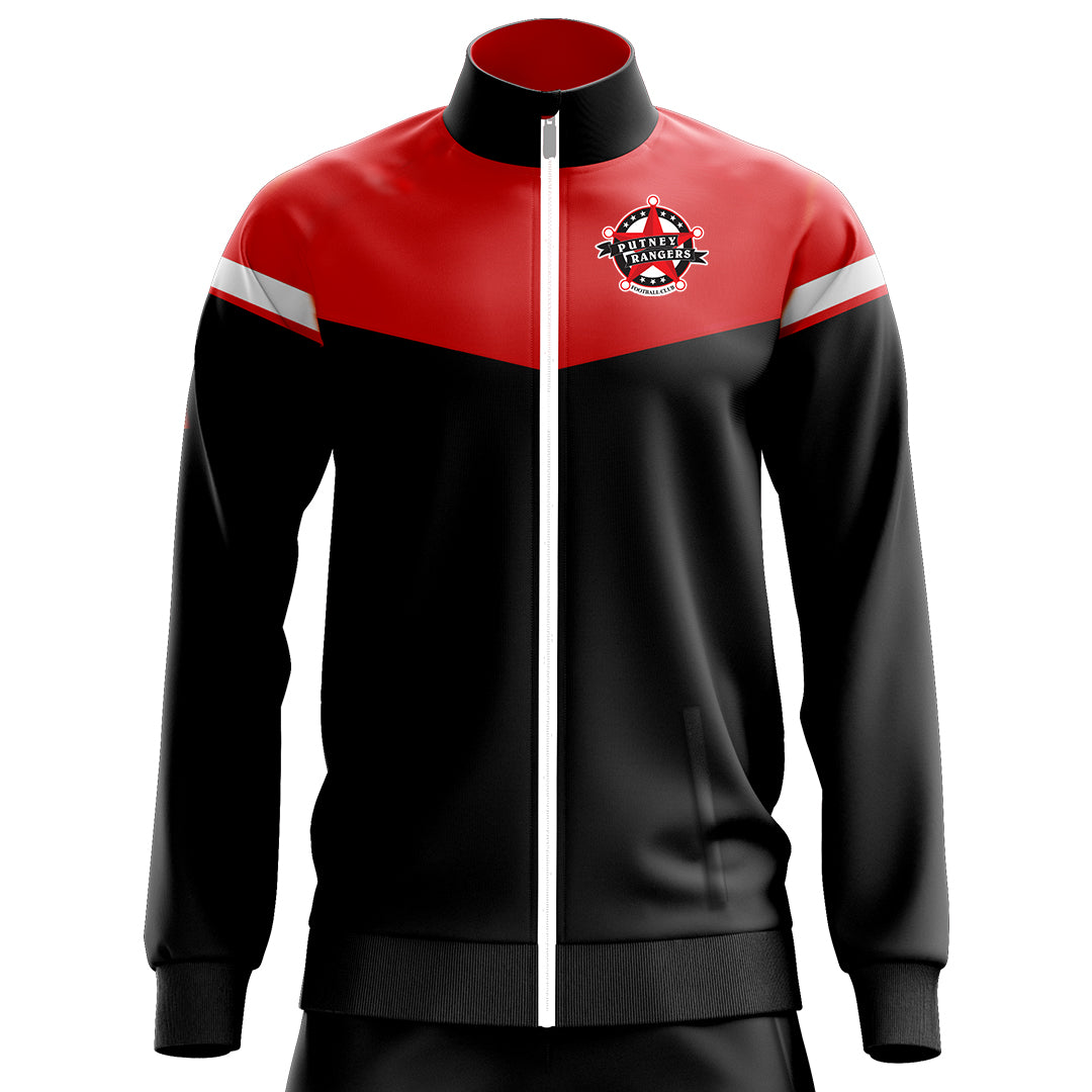 Putney Rangers Logo Putney Rangers Sender Track Jacket Black / Red – Hallmark Sports