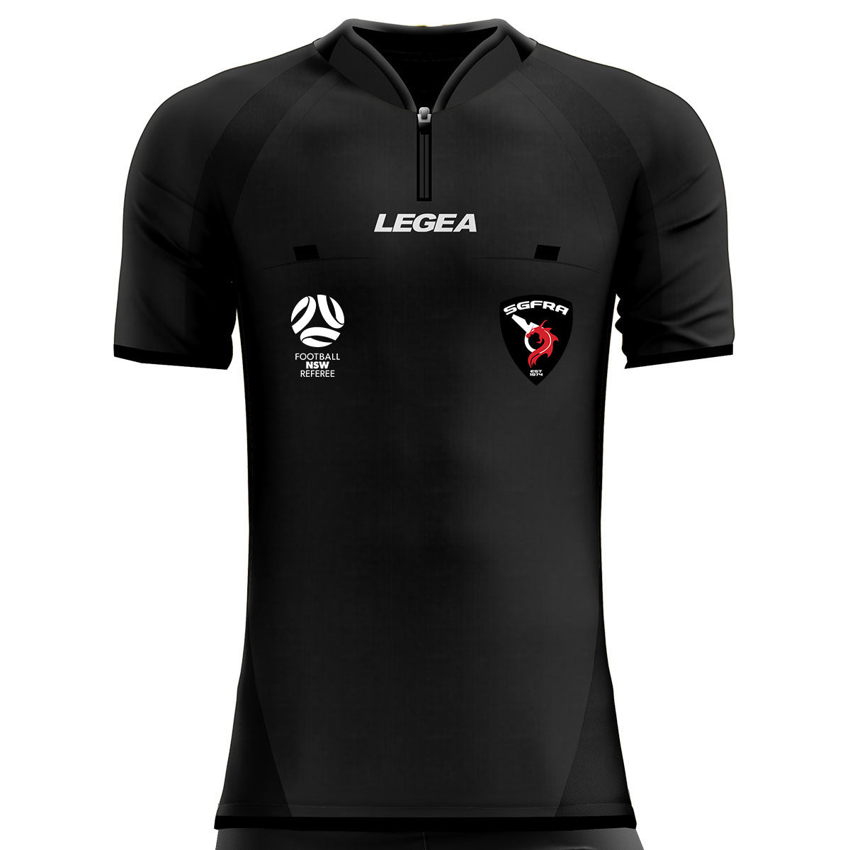 SGFRA Arbitro Drive Referee Jersey Black