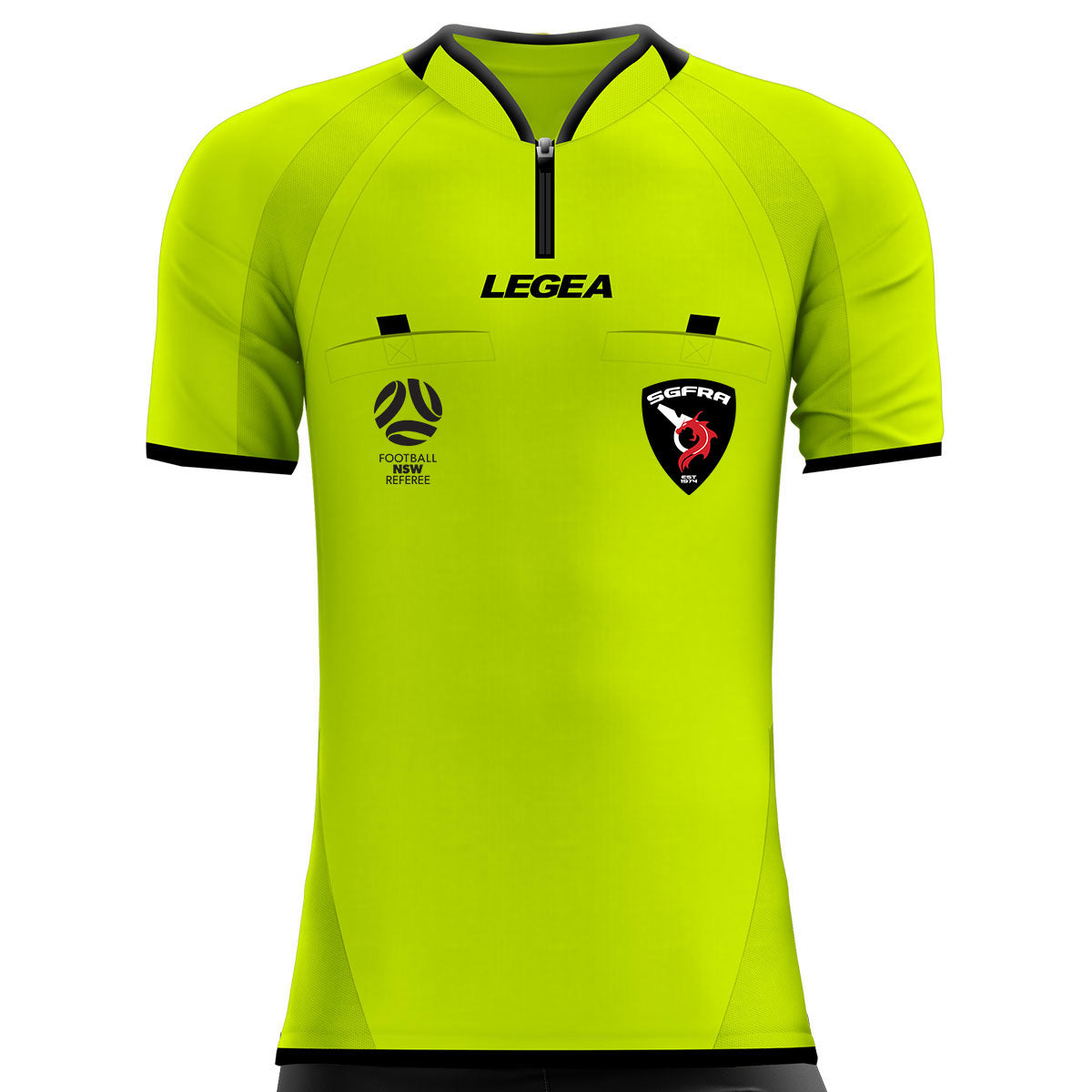 SGFRA Arbitro Drive Referee Jersey Yellow