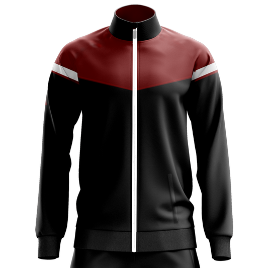 Sender Track Jacket Black / Maroon