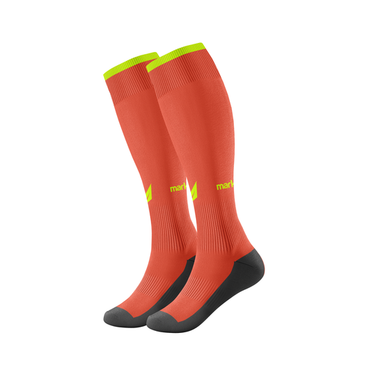 Markka Stripe Referee Socks Fluro Coral