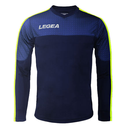 Legea Atene Long Sleeve Jersey  Navy/Fluro Yellow