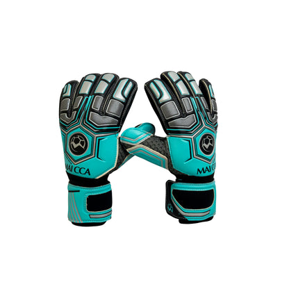 Markka Finger Spine Goalkeeper Gloves Teal/Silver