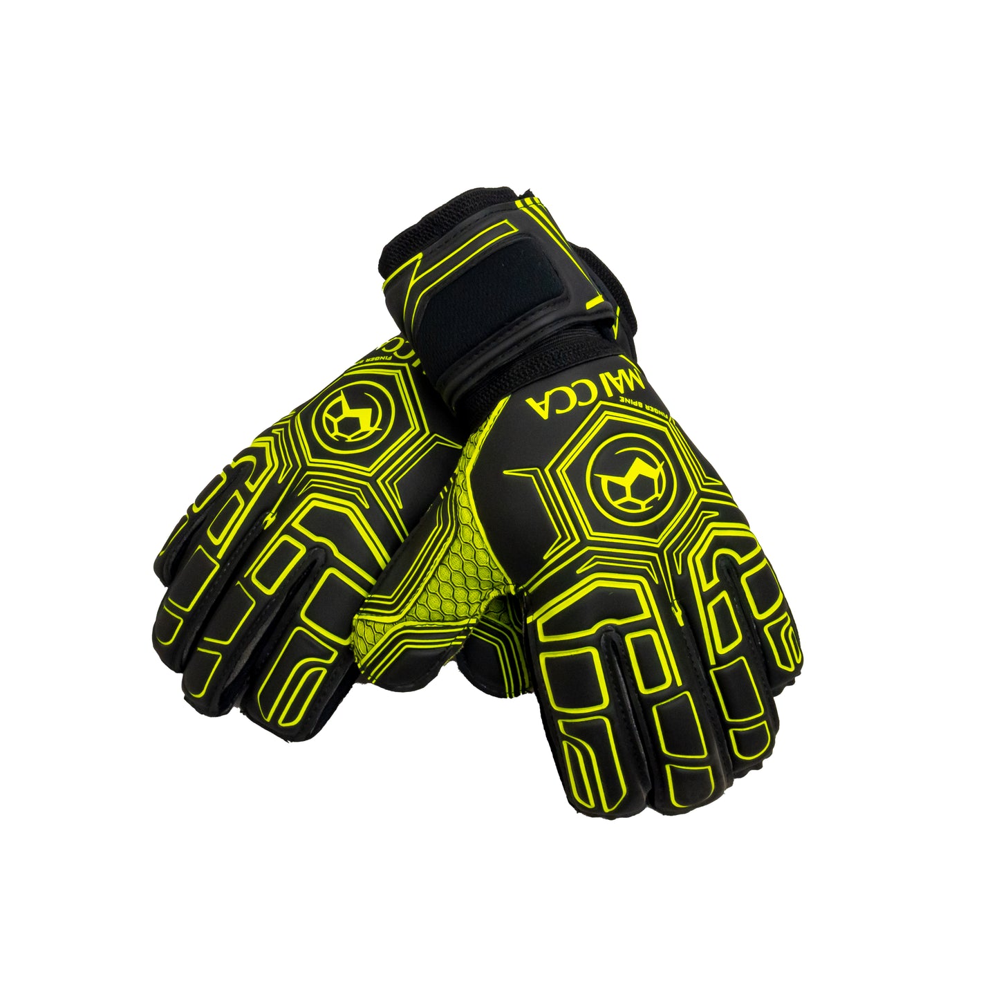 Markka Finger Spine Goalkeeper Gloves Black/Green