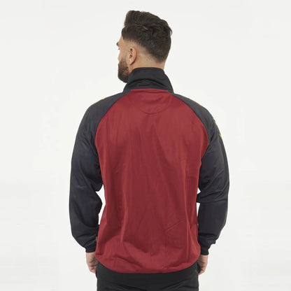 Legea Austin Track Jacket Black / Maroon