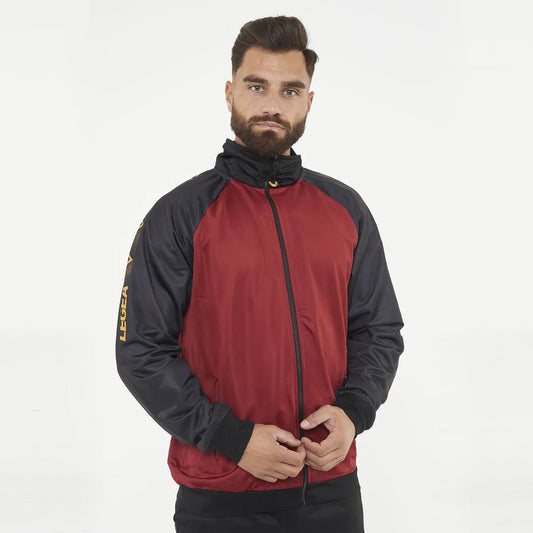 Legea Austin Track Jacket Black / Maroon