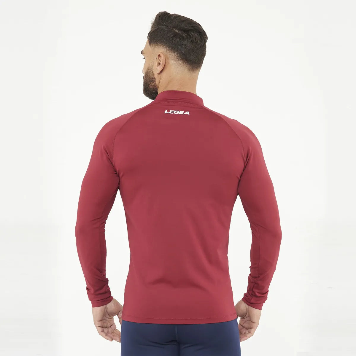 Legea Ironboy Long Sleeve Compression Top Maroon