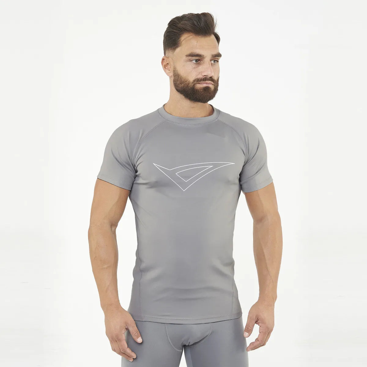 Legea Ironboy Short Sleeve Compression Top Grey