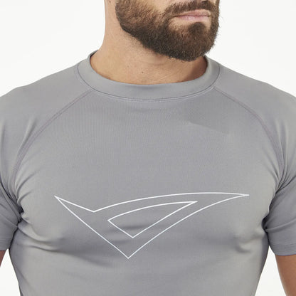 Legea Ironboy Short Sleeve Compression Top Grey