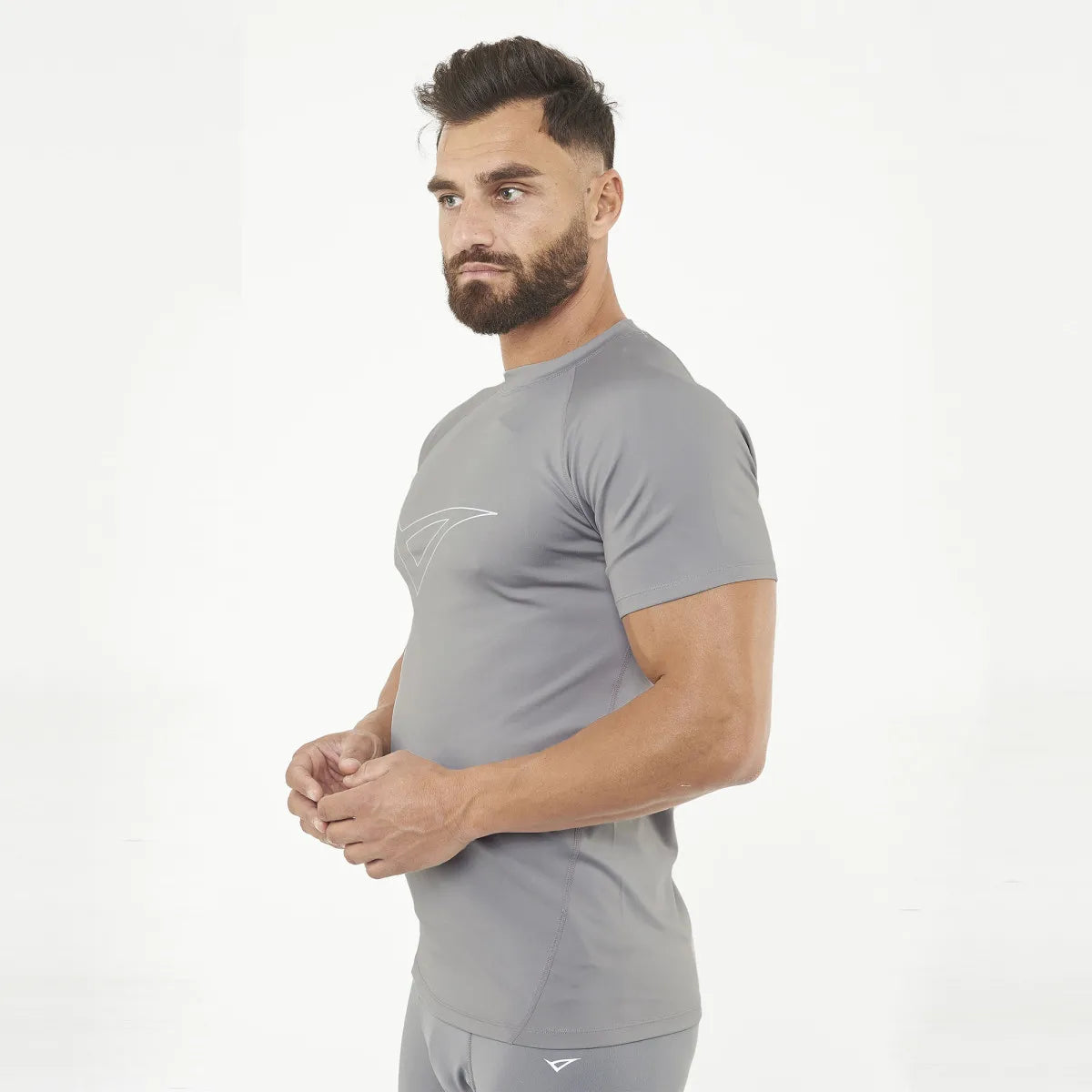 Legea Ironboy Short Sleeve Compression Top Grey