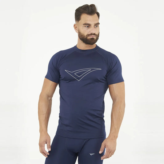 Legea Ironboy Short Sleeve Compression Top Navy