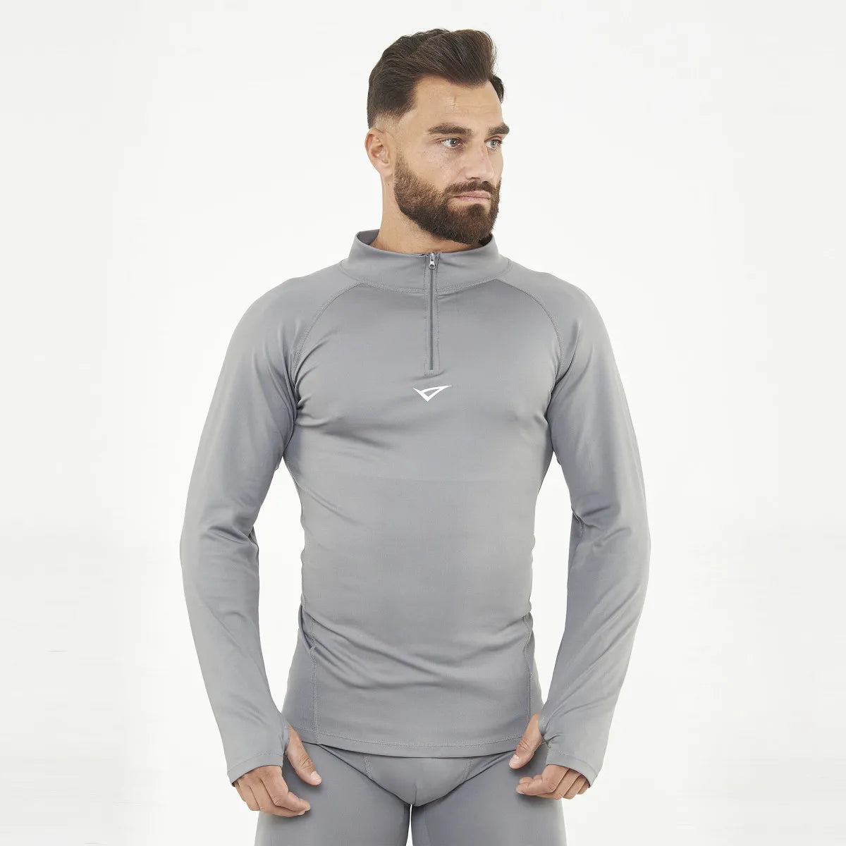 Legea Ironboy Turbo Long Sleeve Compression Top Grey