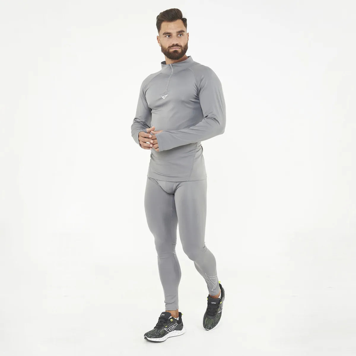 Legea Ironboy Turbo Long Sleeve Compression Top Grey