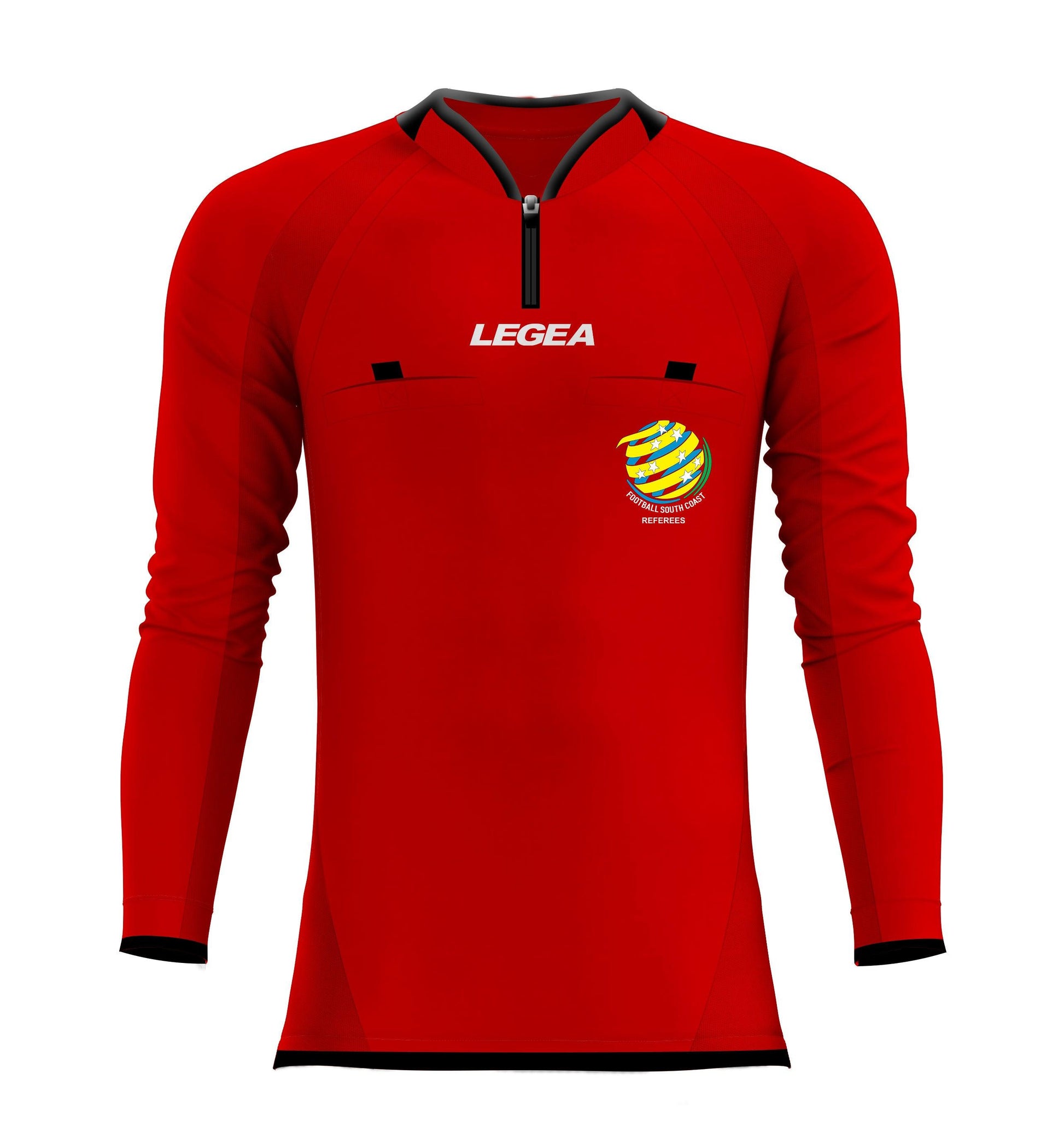 Football South Coast Referees Arbitro Drive Long Sleeve Jersey Red - Legea Australia