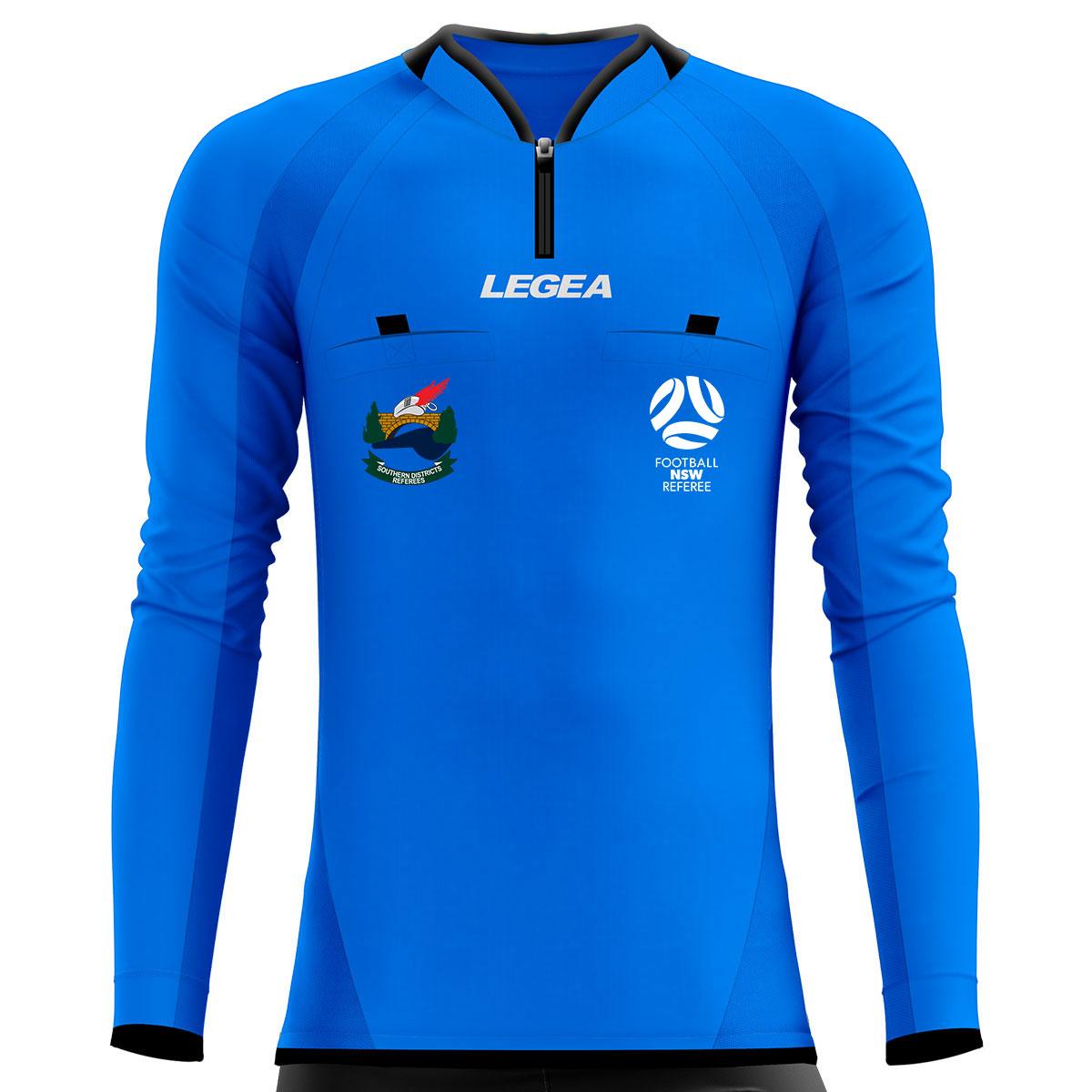 Southern Districts Soccer Referees Arbitro Drive Long Sleeve Jersey Blue - Legea Australia