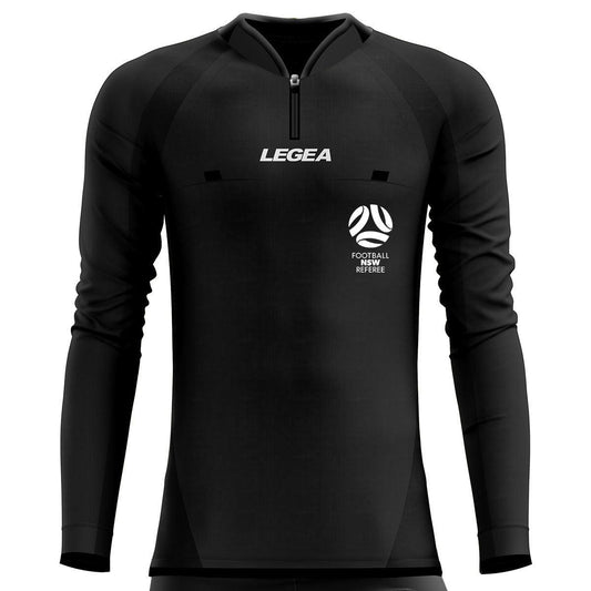 Central Coast Football Referees Arbitro Drive Long Sleeve Jersey Black - Legea Australia