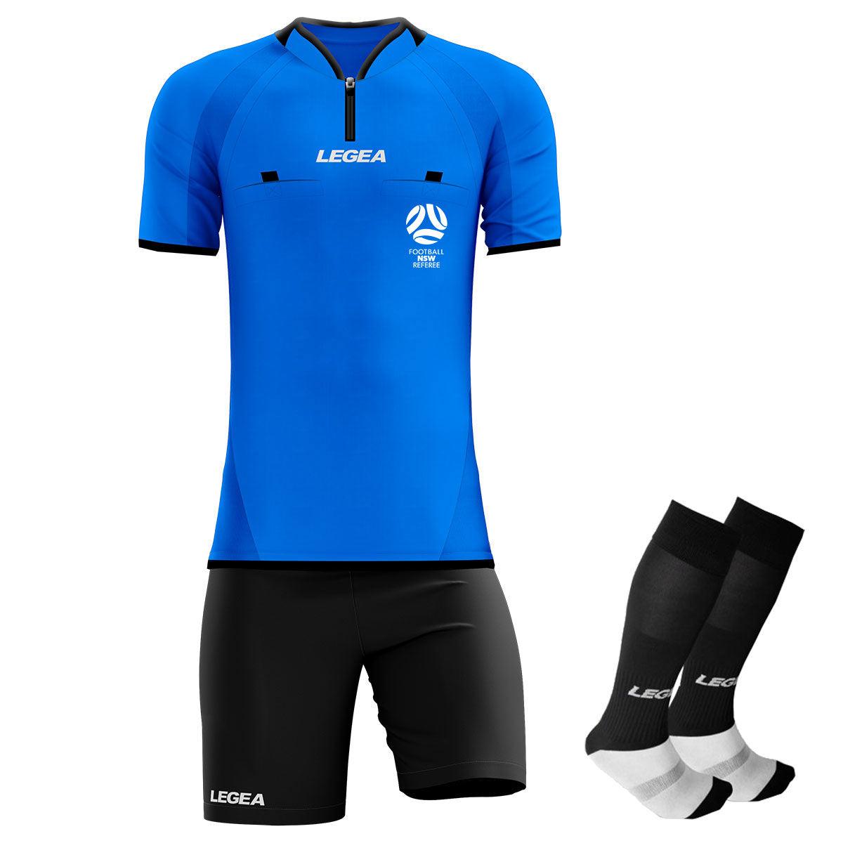 Central Coast Football Referees Arbitro Drive Referee Kit Blue - Legea Australia