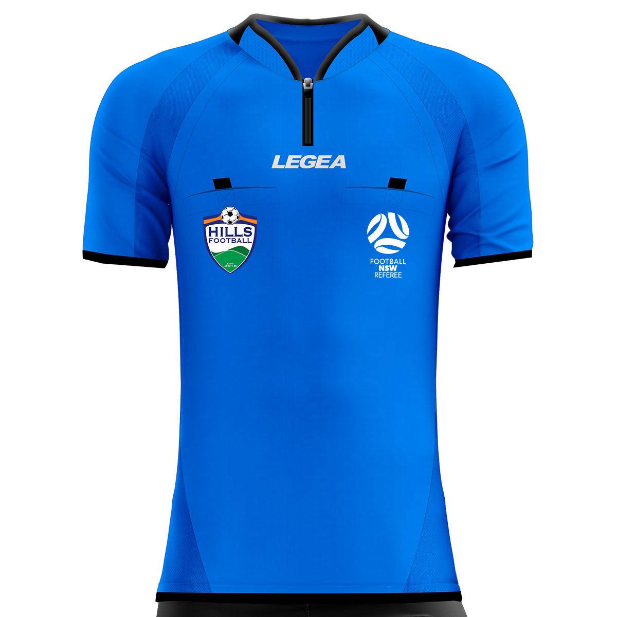 Hills Football Referees Arbitro Drive Referee Jersey Blue - Legea Australia