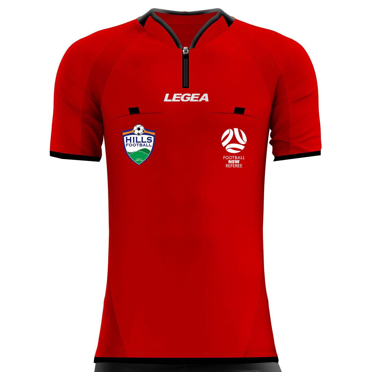 Hills Football Referees Arbitro Drive Referee Jersey Red - Legea Australia