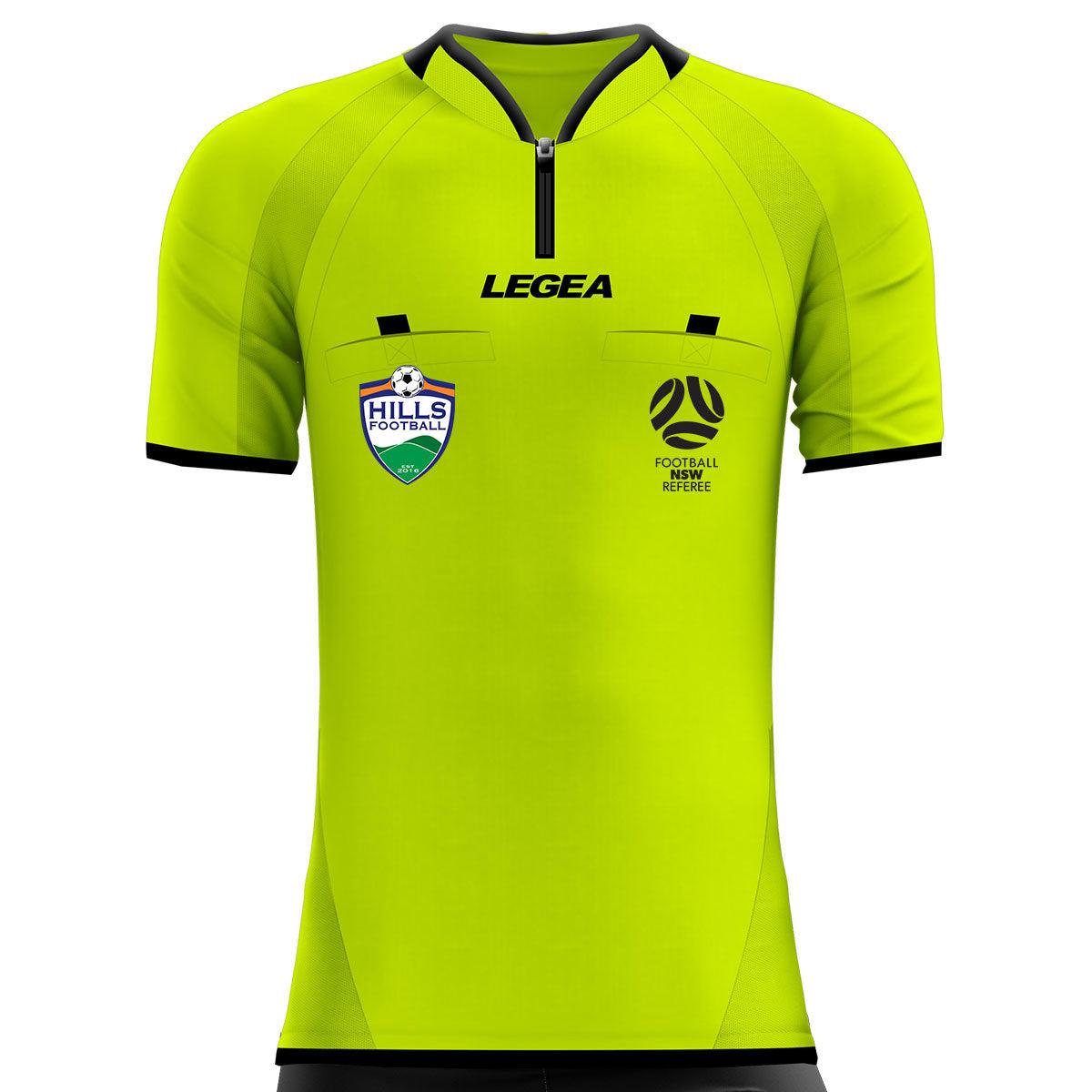 Hills Football Referees Arbitro Drive Referee Jersey Yellow - Legea Australia