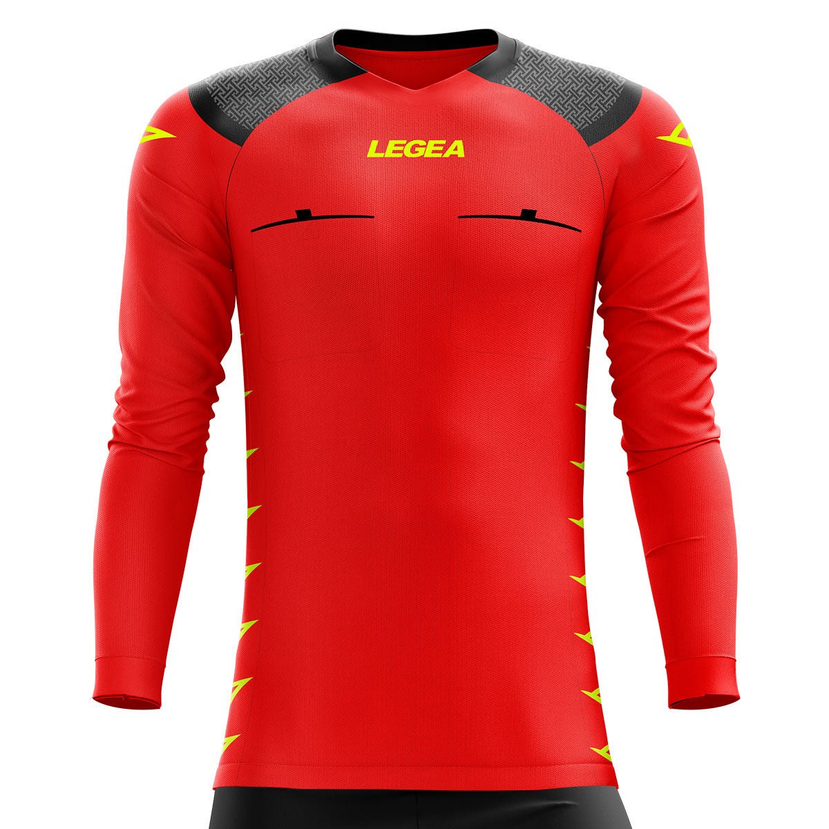 Legea Pireo Referee Jersey Long Sleeve Red