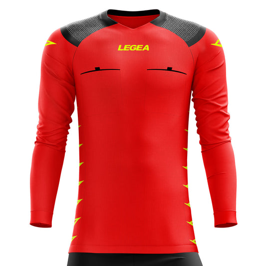 Legea Pireo Referee Jersey Long Sleeve Red